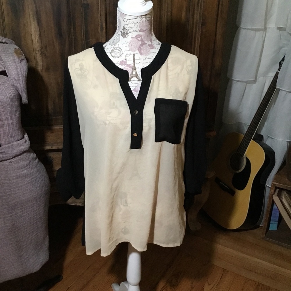 Long Sleeve Business Casual Blouse